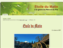 Tablet Screenshot of etoiledumatin.org